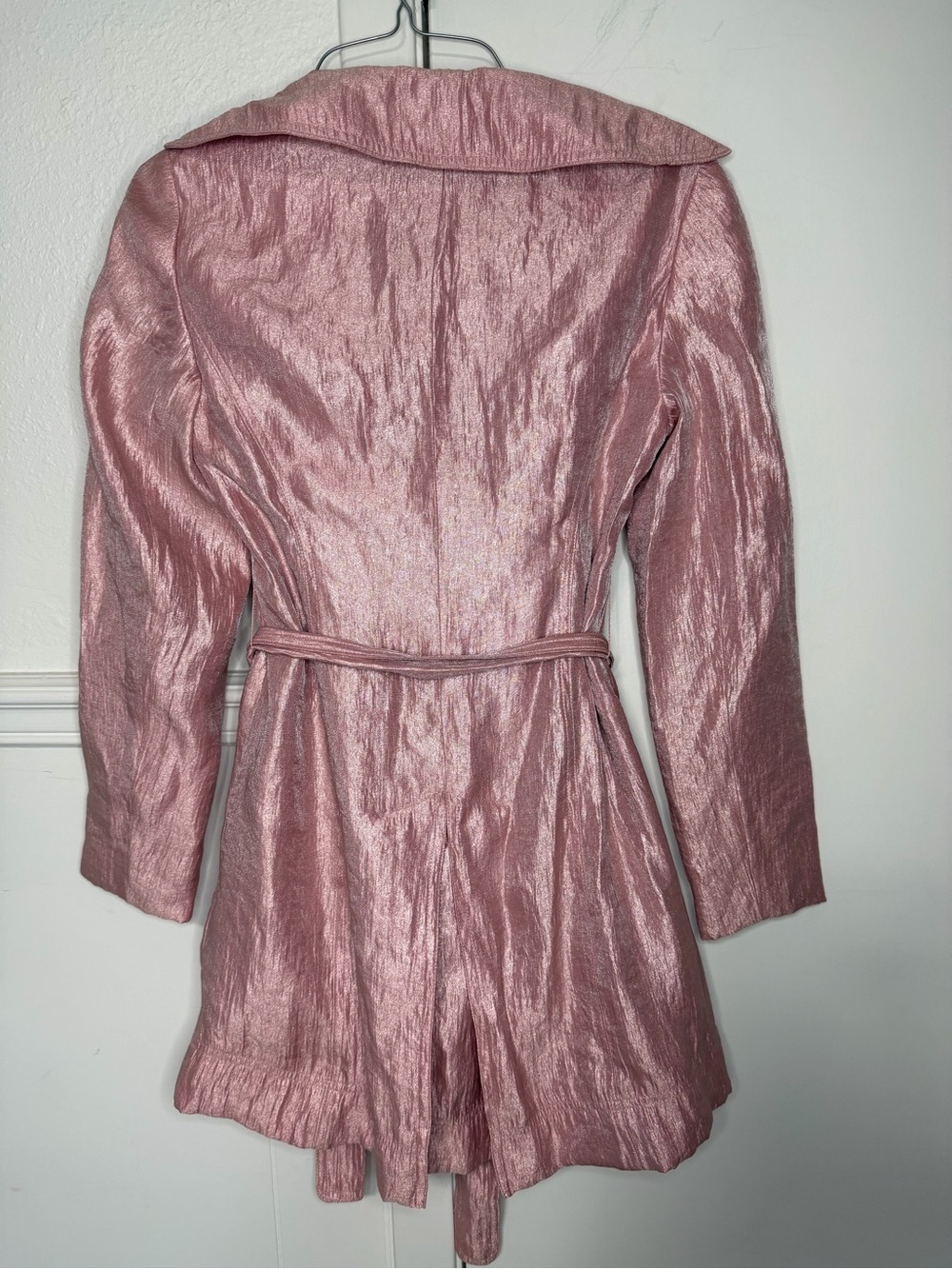 Nine West Metallic Rose Trench Coat - Picture 3 of 7
